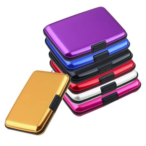 aluminum rfid credit card holder|rfid aluminum front pocket wallet.